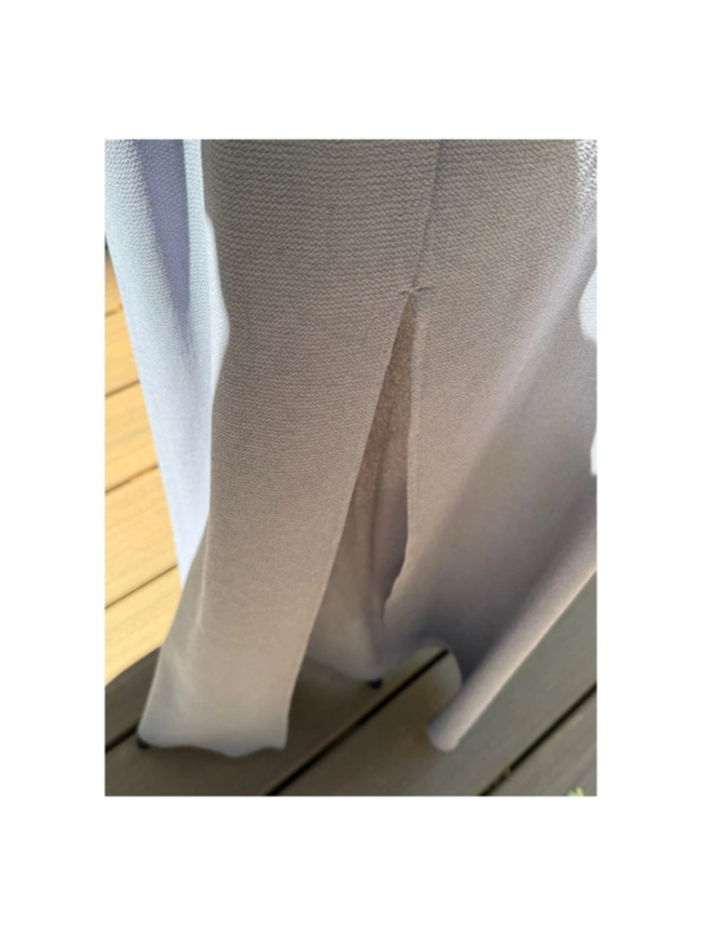 Women's WAYF Gray Lace-Up Maxi Dress - Size M (EUC) - Picture 4 of 5